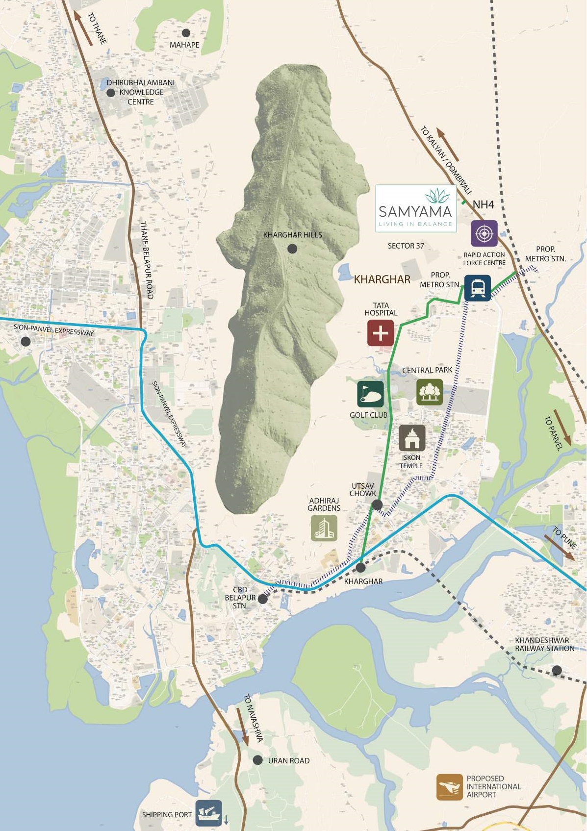 Adhiraj Samyama Location Map Image