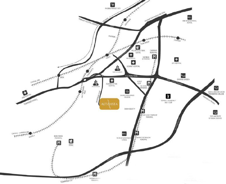 Spenta Corporation Spenta Alta Vista Location Map Image