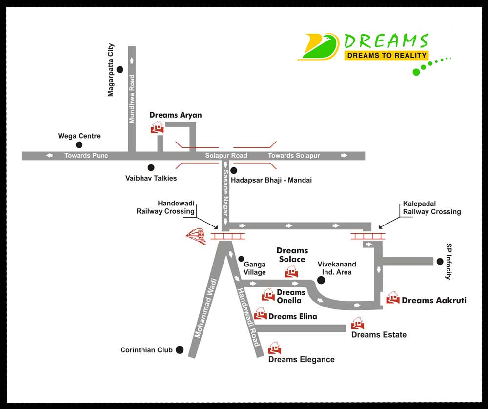 Dreams Aakruti Location Map Image