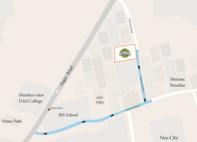 Dreams Rakshak Location Map Image