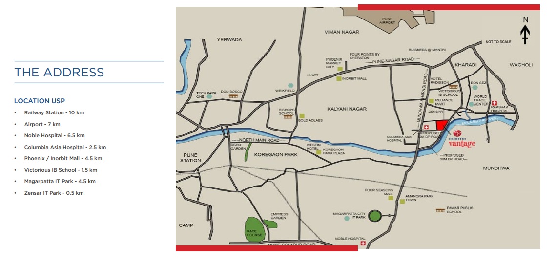 Mantri Vantage Location Map Image