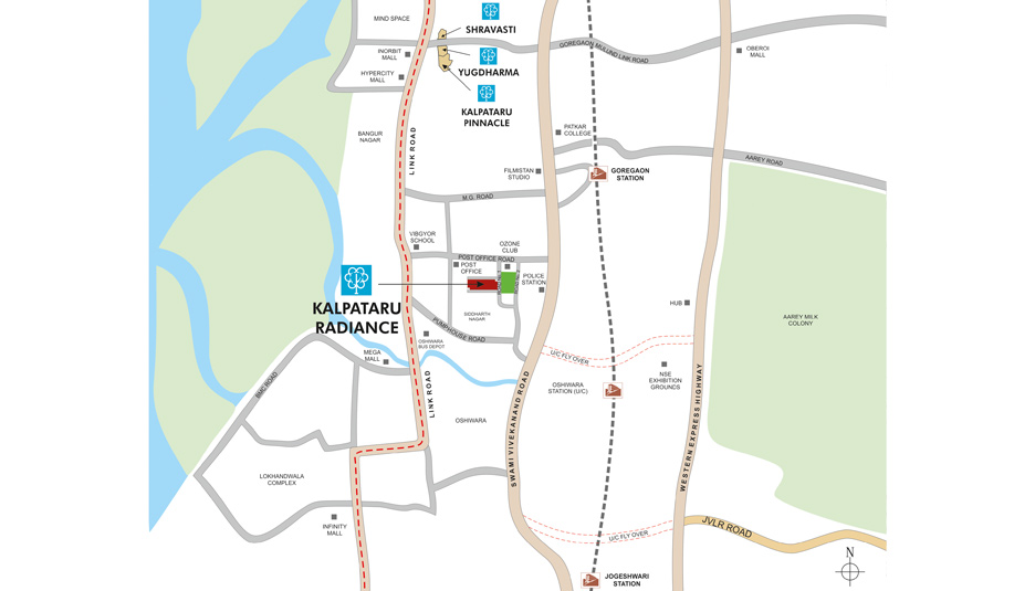 Kalpataru Radiance Location Map Image