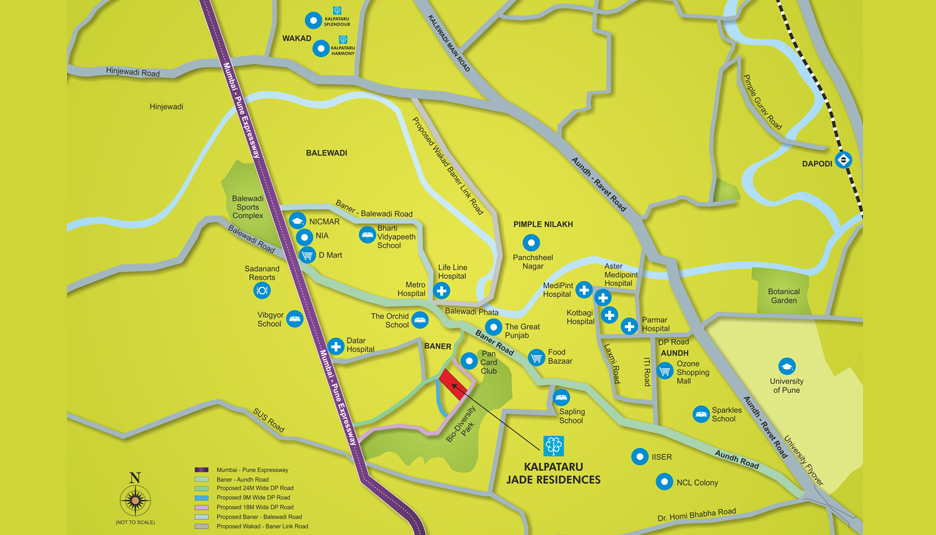 Kalpataru Jade Residences Location Map Image