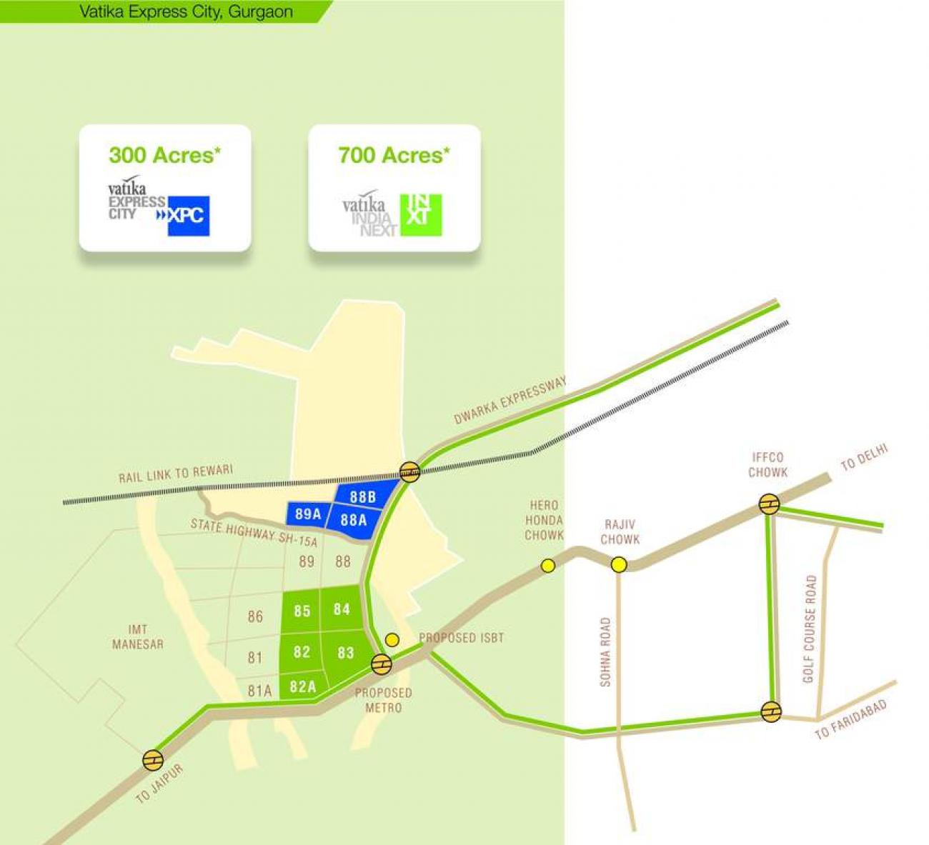 Vatika Urban Expression Location Map Image