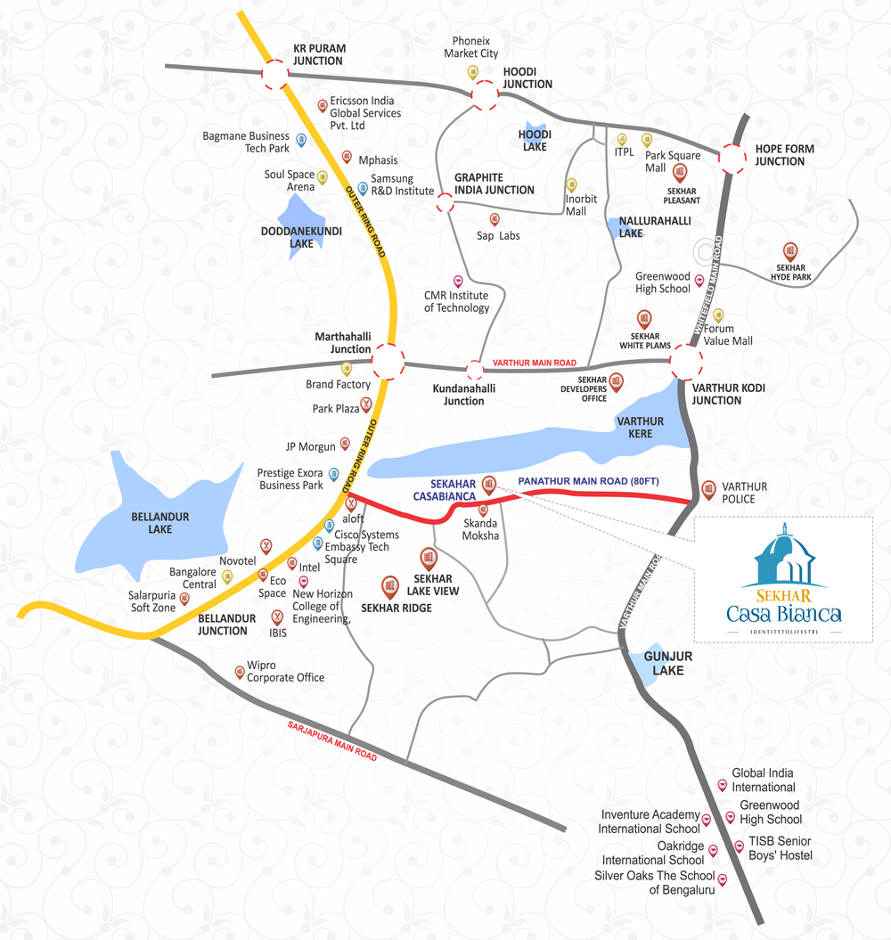 Sekhar Casa Bianca Location Map Image