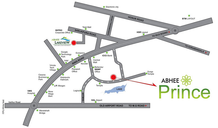 Abhee Prince Location Map Image