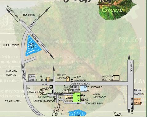 Wama Greens Location Map Image