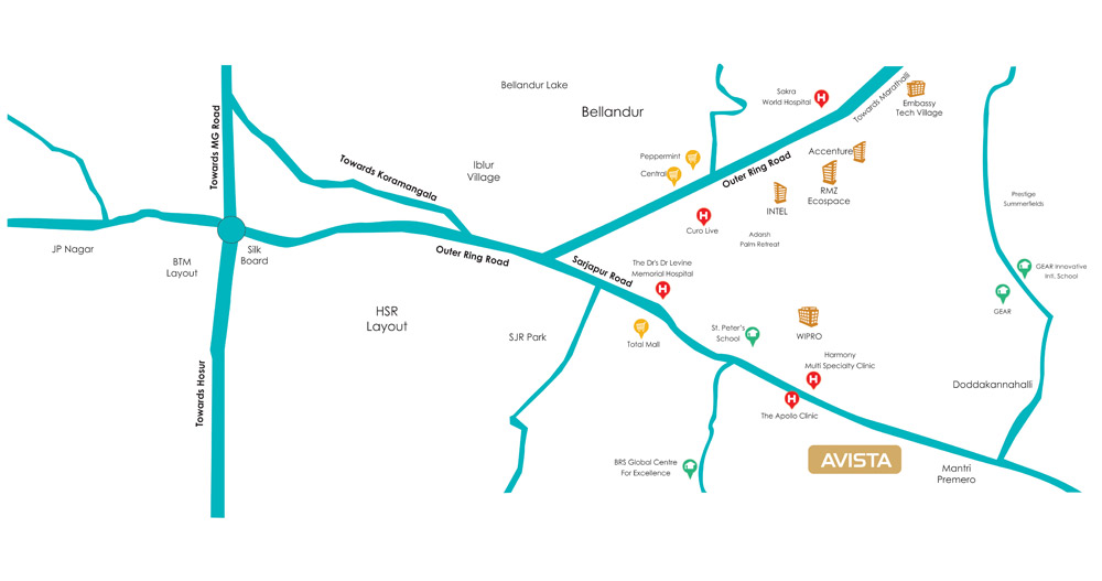 Sai Srushti Avista Location Map Image