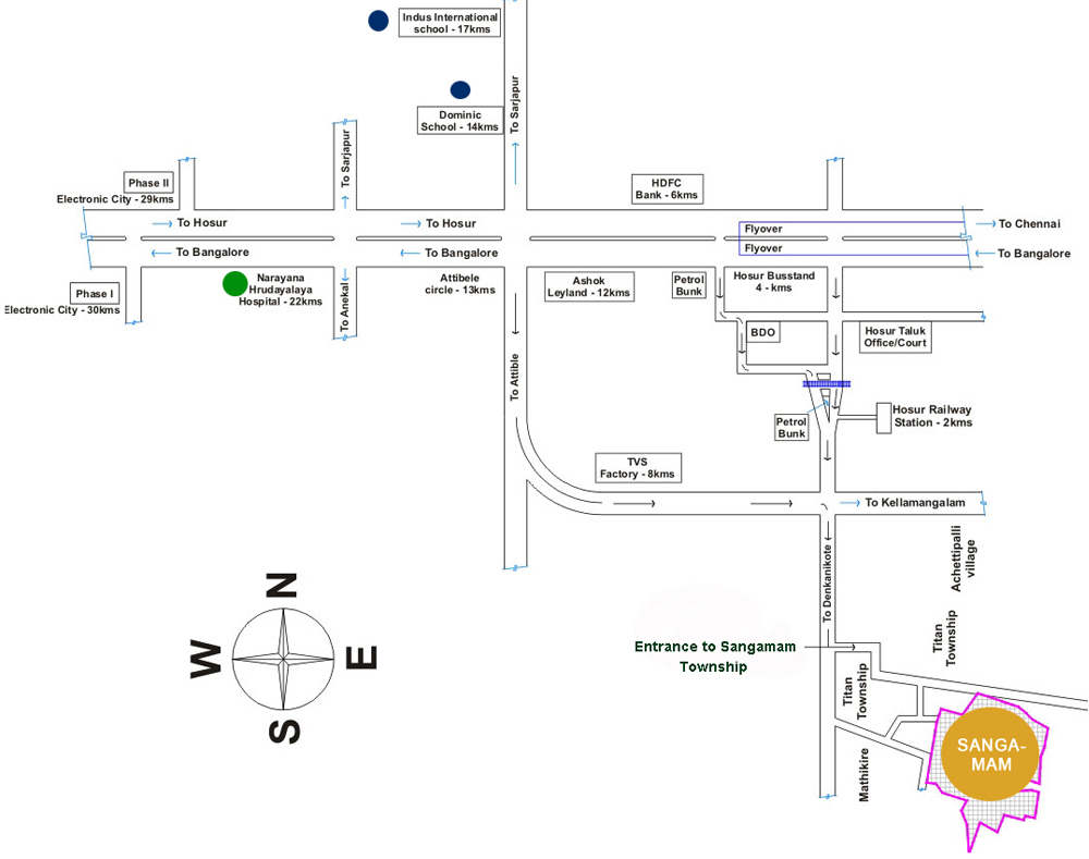 Sai Srushti Sangamam Location Map Image