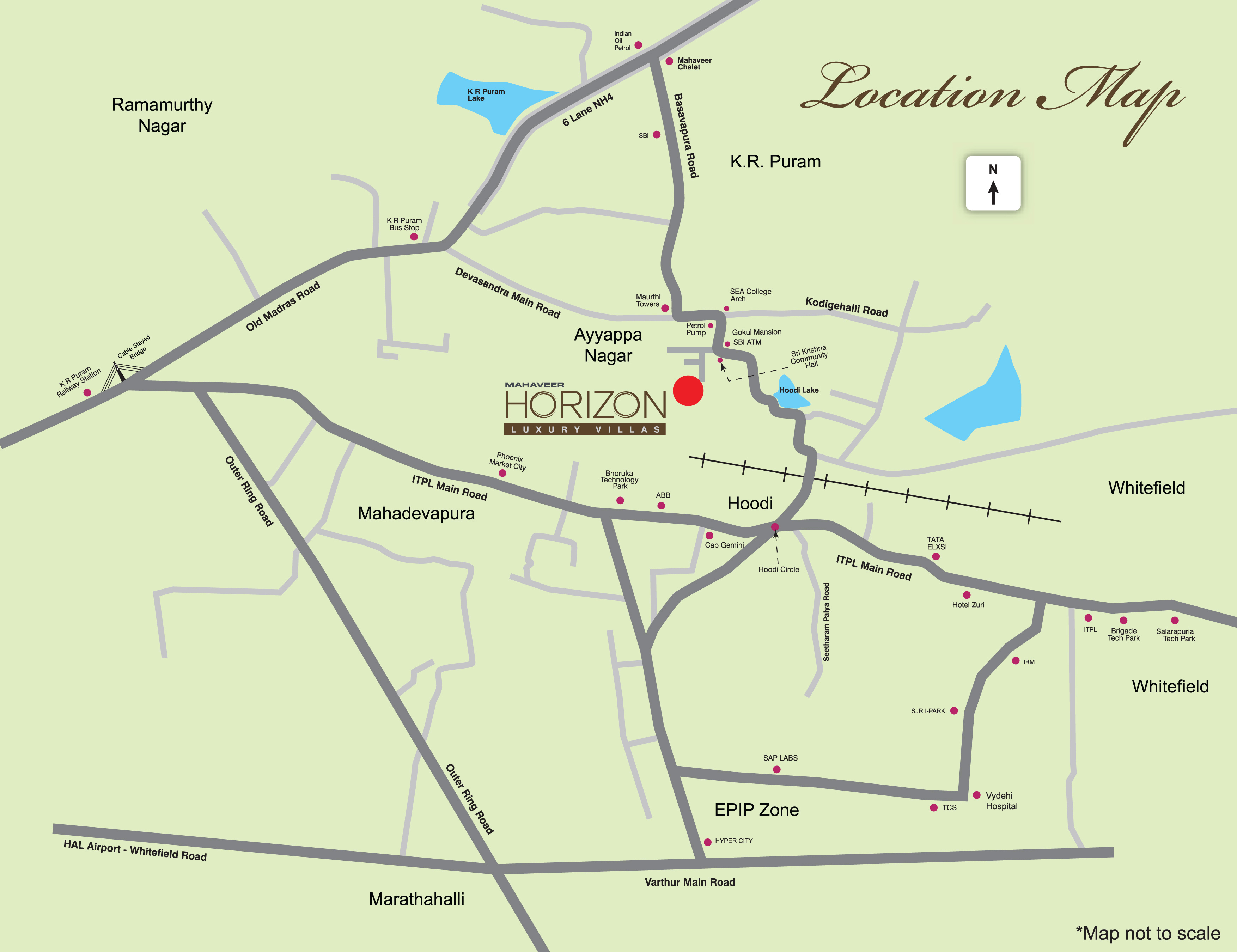 Mahaveer Horizon Location Map Image