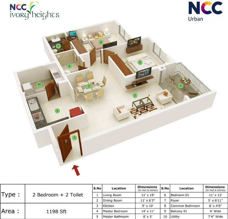 Ncc Urban Ivory Heights in Marathahalli Bangalore Price