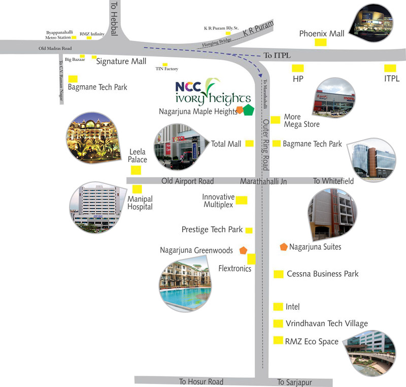 Ncc Urban Ivory Heights Location Map Image