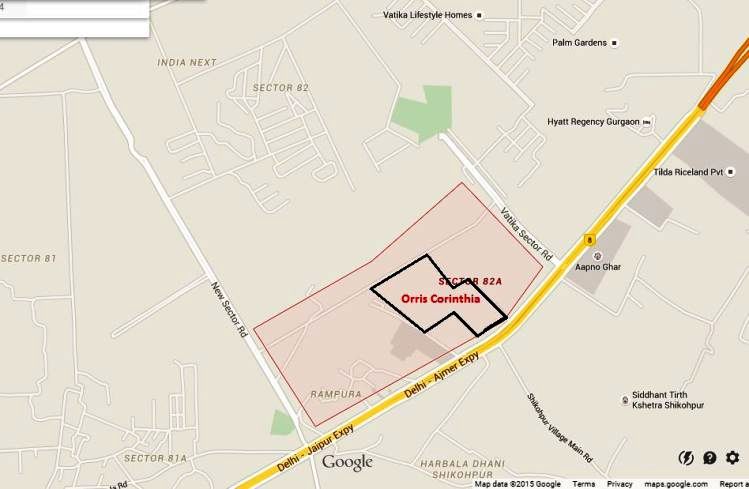 Orris Corinthia Location Map Image